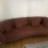 3-seater boucle fabric sofa