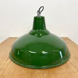 Industrial Green Enamel Factory Lamp from Benjamin, 1960s