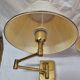 Gilded brass hinged sconces