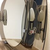 Mirror smoked ice design bright vintage 1970