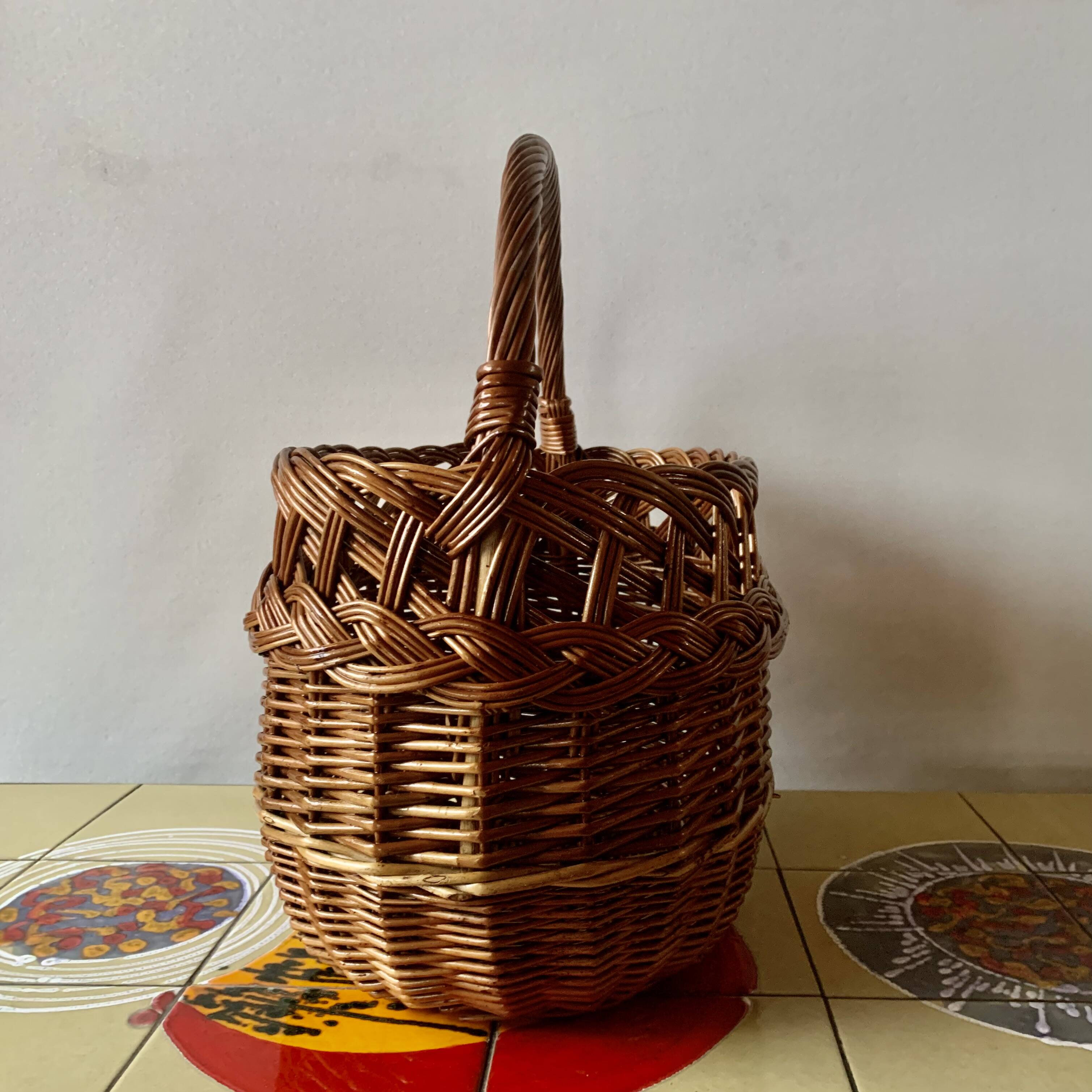 Vintage wicker basket