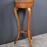 Cherrywood and marble pedestal table, Restoration period – early 19th century