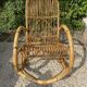 Fauteuil rocking chair en bambou vintage 1970