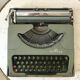 flat typewriter gray green My Rooy 50s-60s
