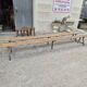 Pair of rustic oak and fir farmhouse benches 1900s - 3m85