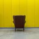 Fauteuil Chesterfield traditionnel anglais en cuir