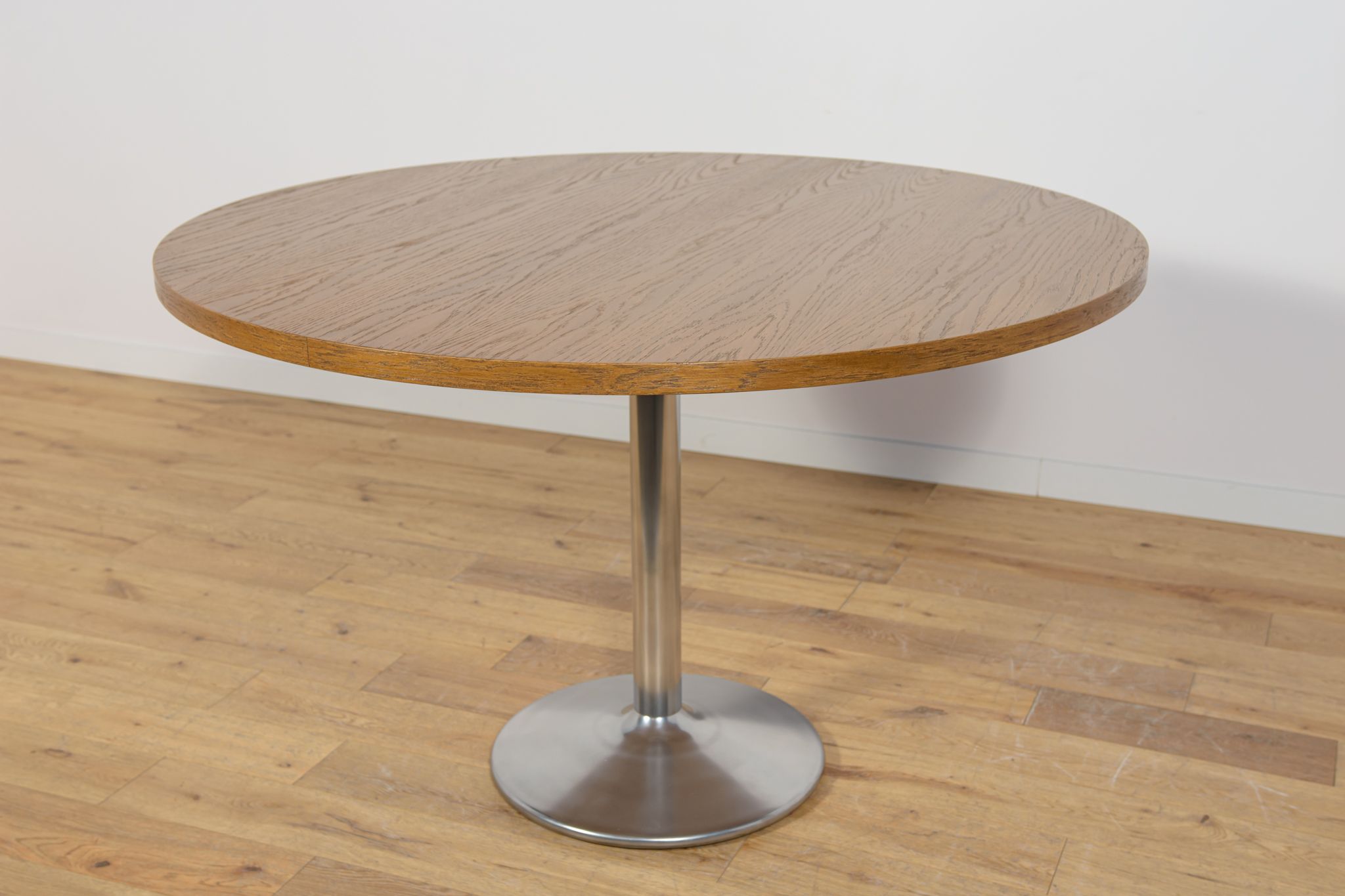 Mid-Century Oak Modern Round Dining Table, Denmark, 1970s
