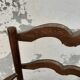 Paire de fauteuils rustique en chêne