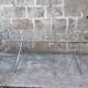 Bureau vintage plateau verre 130 cm