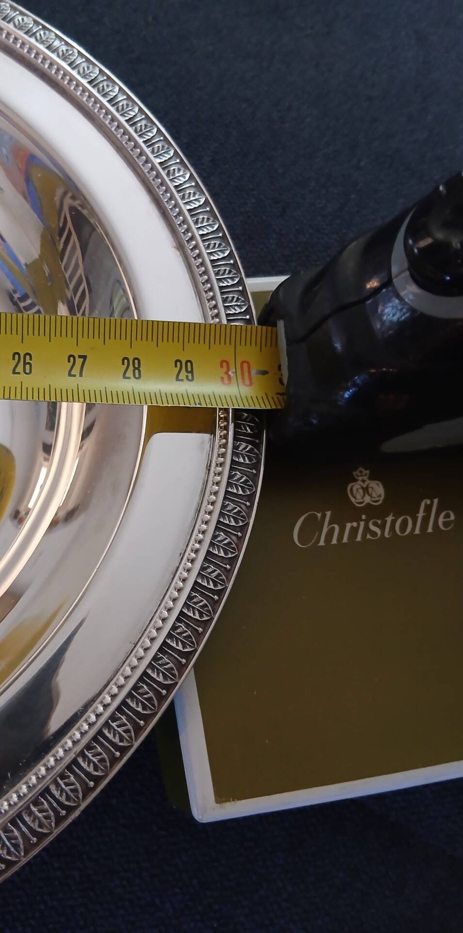 Christofle Malmaison oval serving platter silver-plated metal