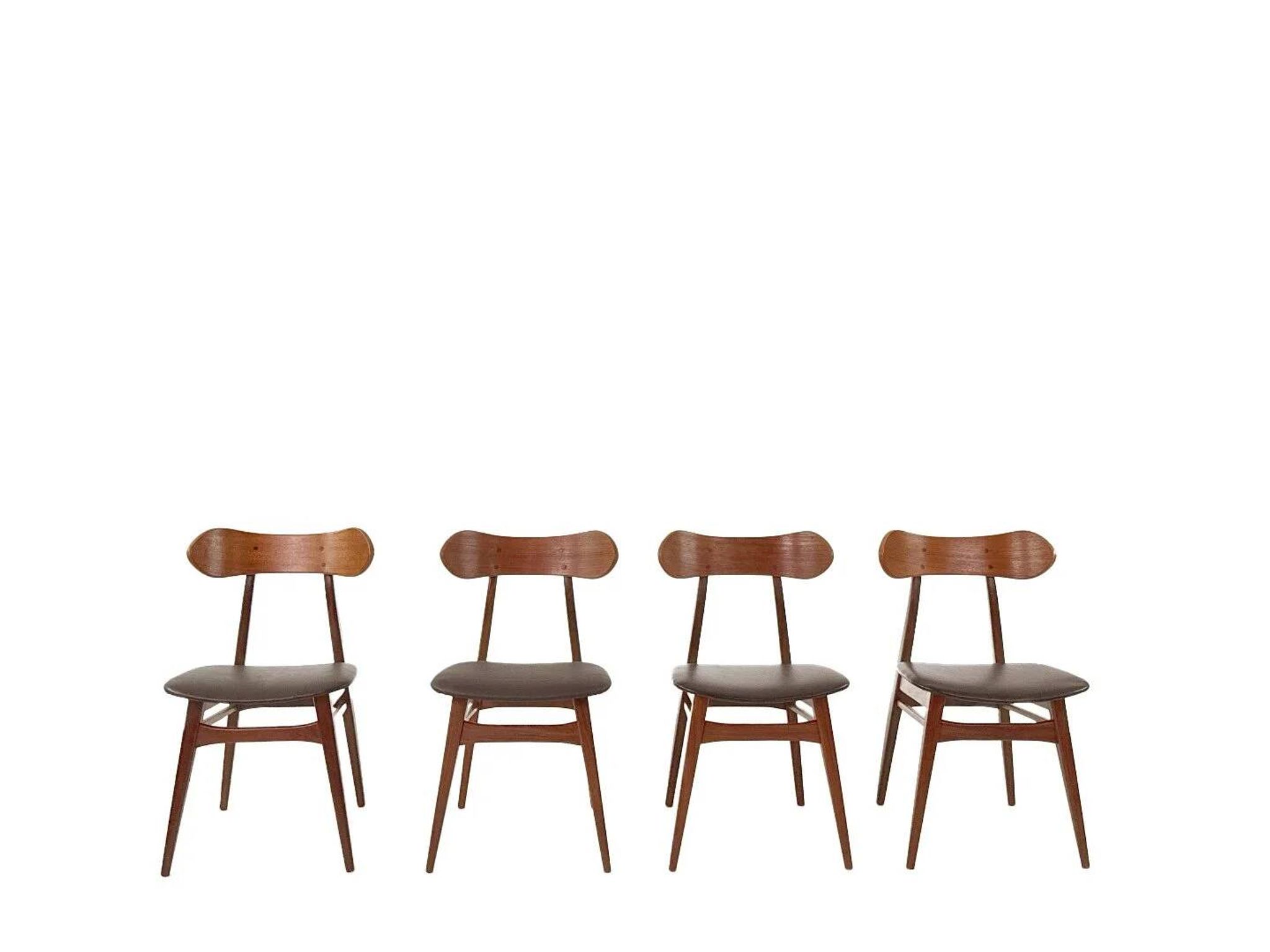 Louis van Teeffelen “Kastrup” dining chairs for Wébé – set of 4