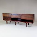 Buffet italien moderne des années 1950 Frattini pour Bernini – Portes coulissantes en bois