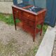 Bedside console old marble top Louis XVI style