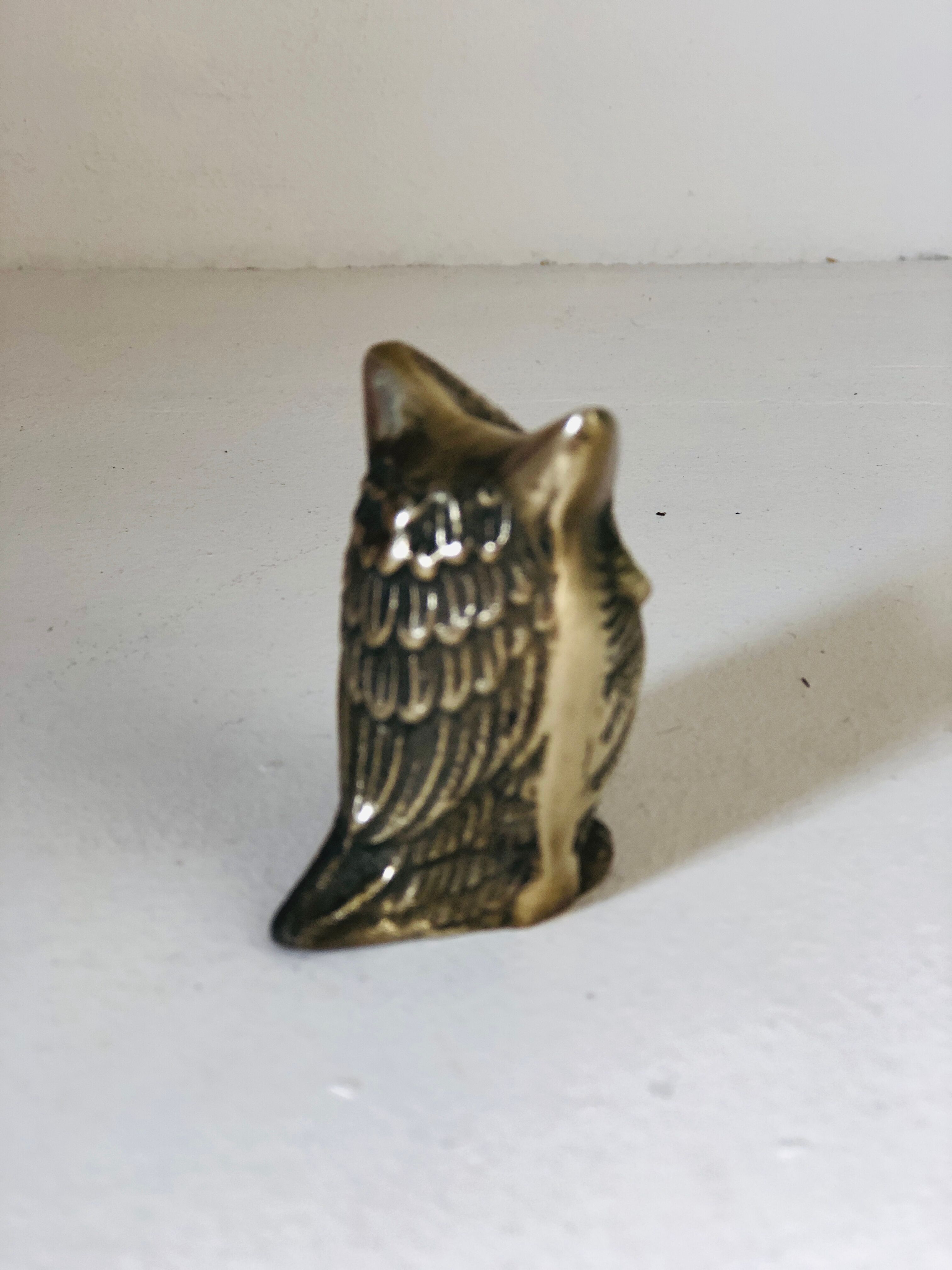 Brass owl lot