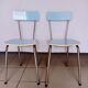 Blue formica chair