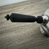 Silver-plated chocolate pot stamped ARGIT SFOA with ebony handle