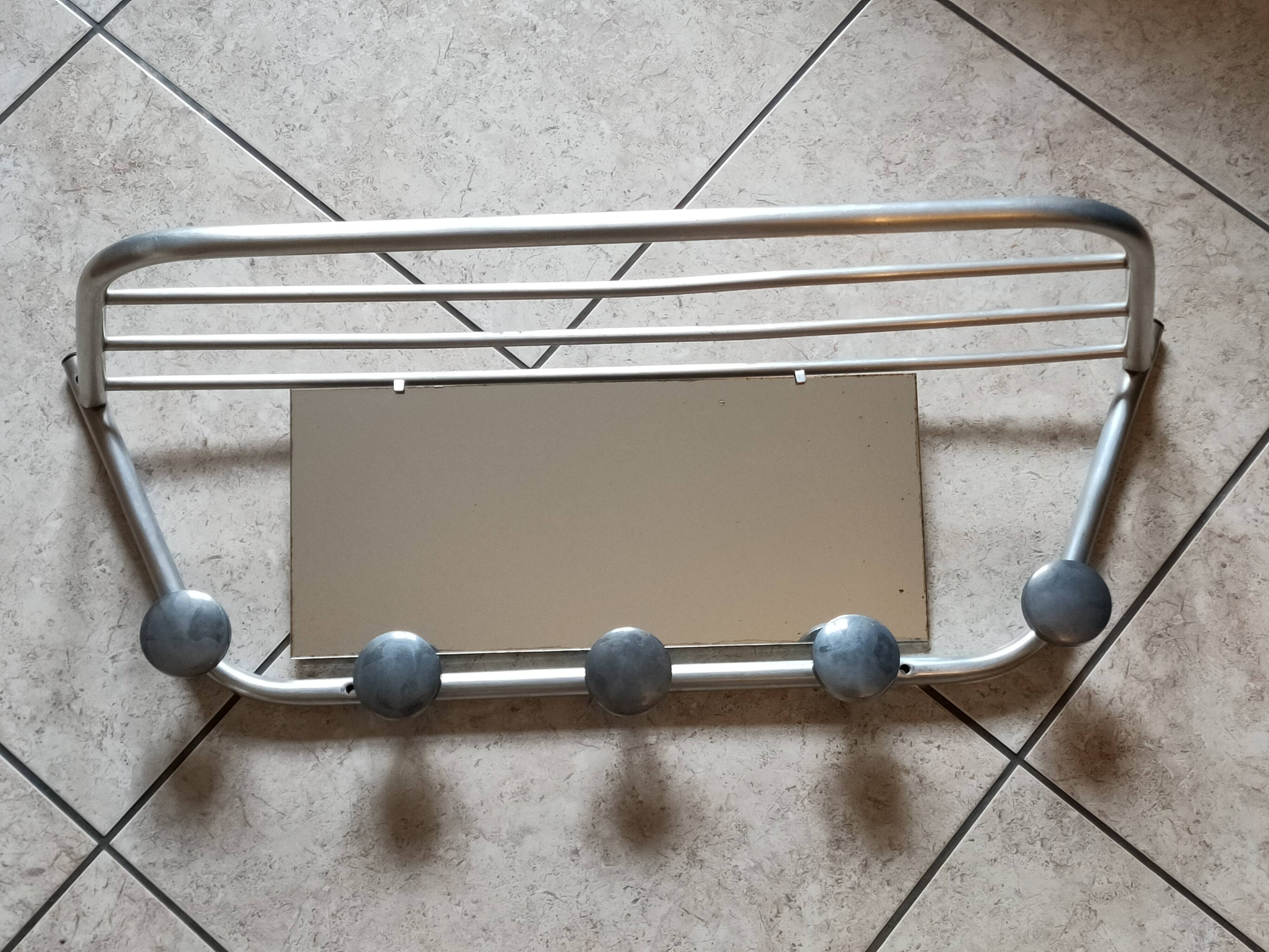 60s aluminum coat rack