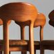 Vintage Danish solid teak dining room chairs Juul Kristensen set of 6
