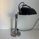 Vintage 1930 Pirouett Art Deco black opaline lamp - 45 cm