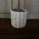 Cache-pot à décor de bambou en céramique blanche 1970 Portugal