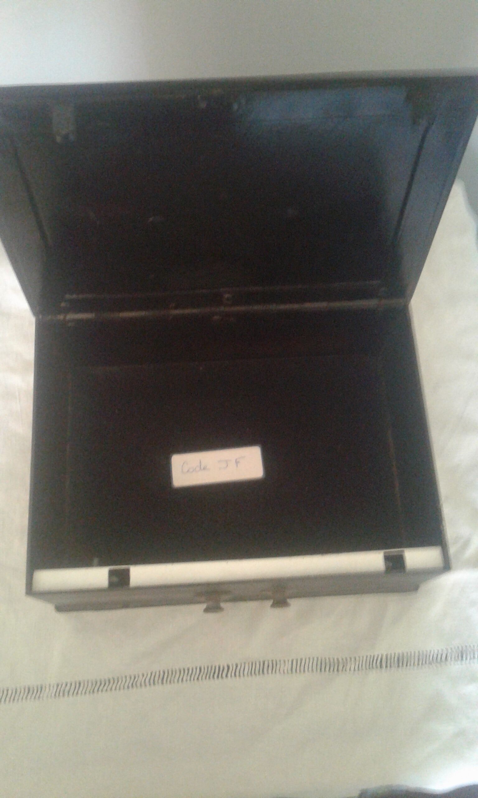 Antique combination steel safe