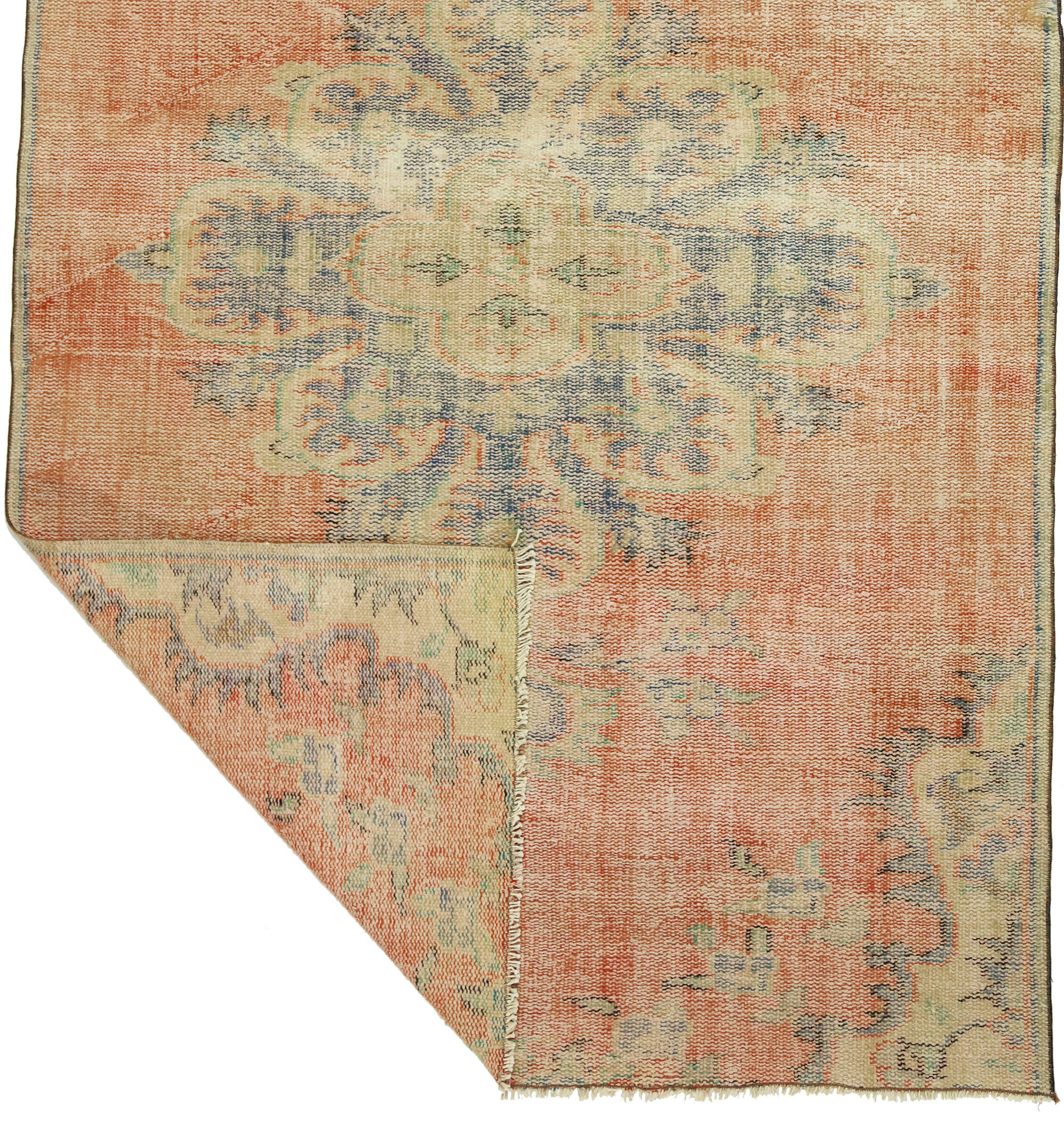 Anatolian handmade vintage rug 216 cm x 138 cm