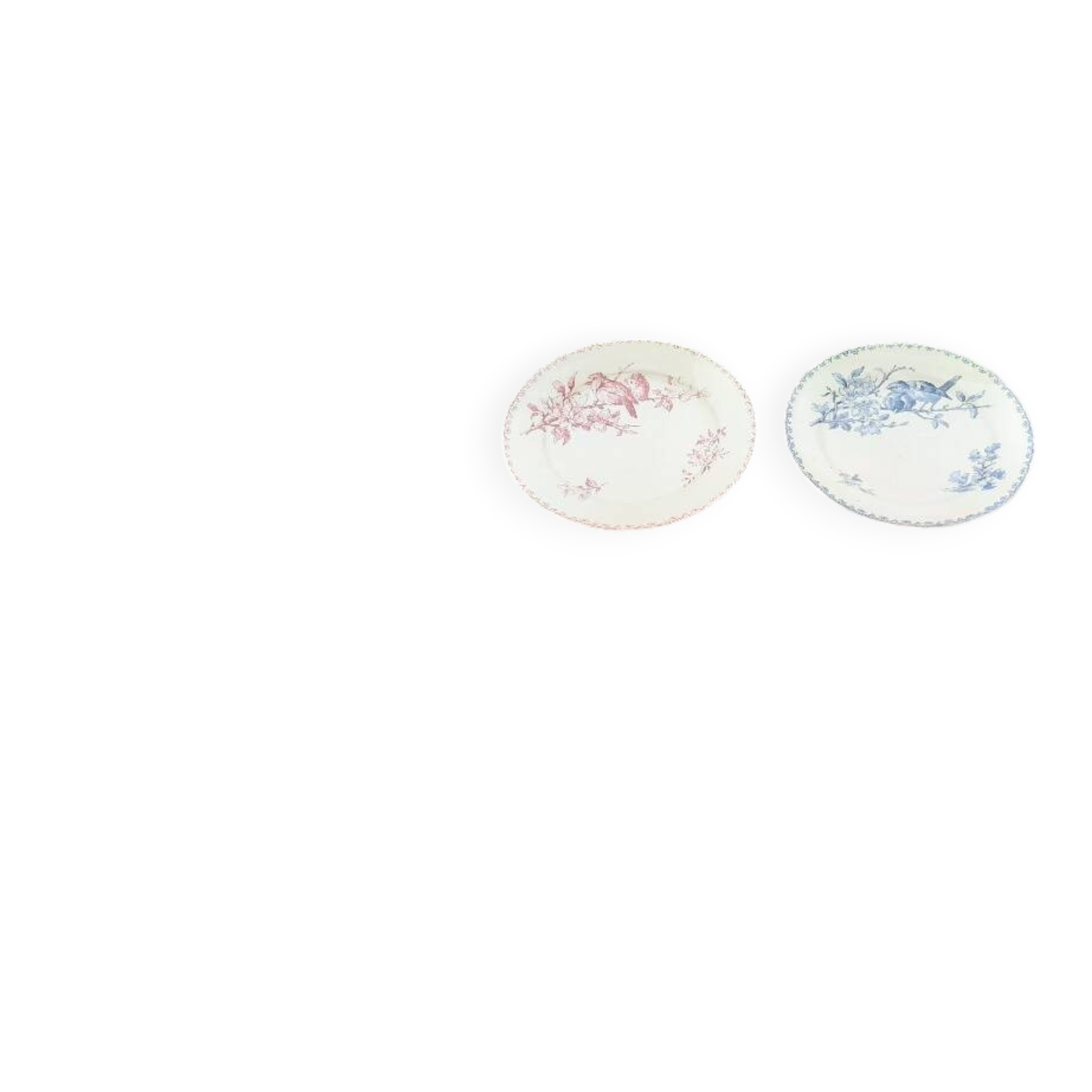 Lot de 2 assiettes Sarreguemines modèle Favori