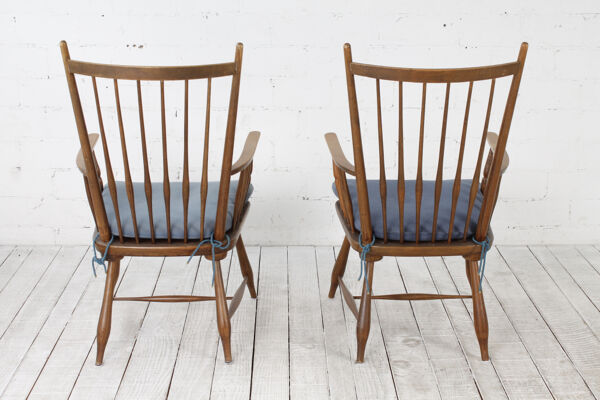 Set de 2 chaises de bar luge des années 1950