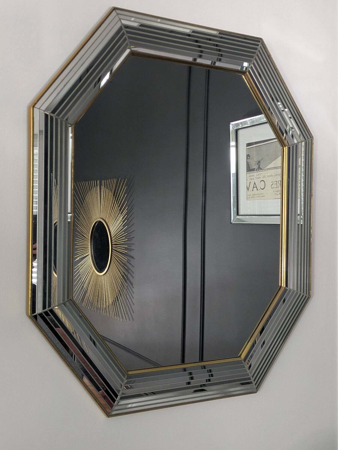 Vintage mirror by Jean Deknudt