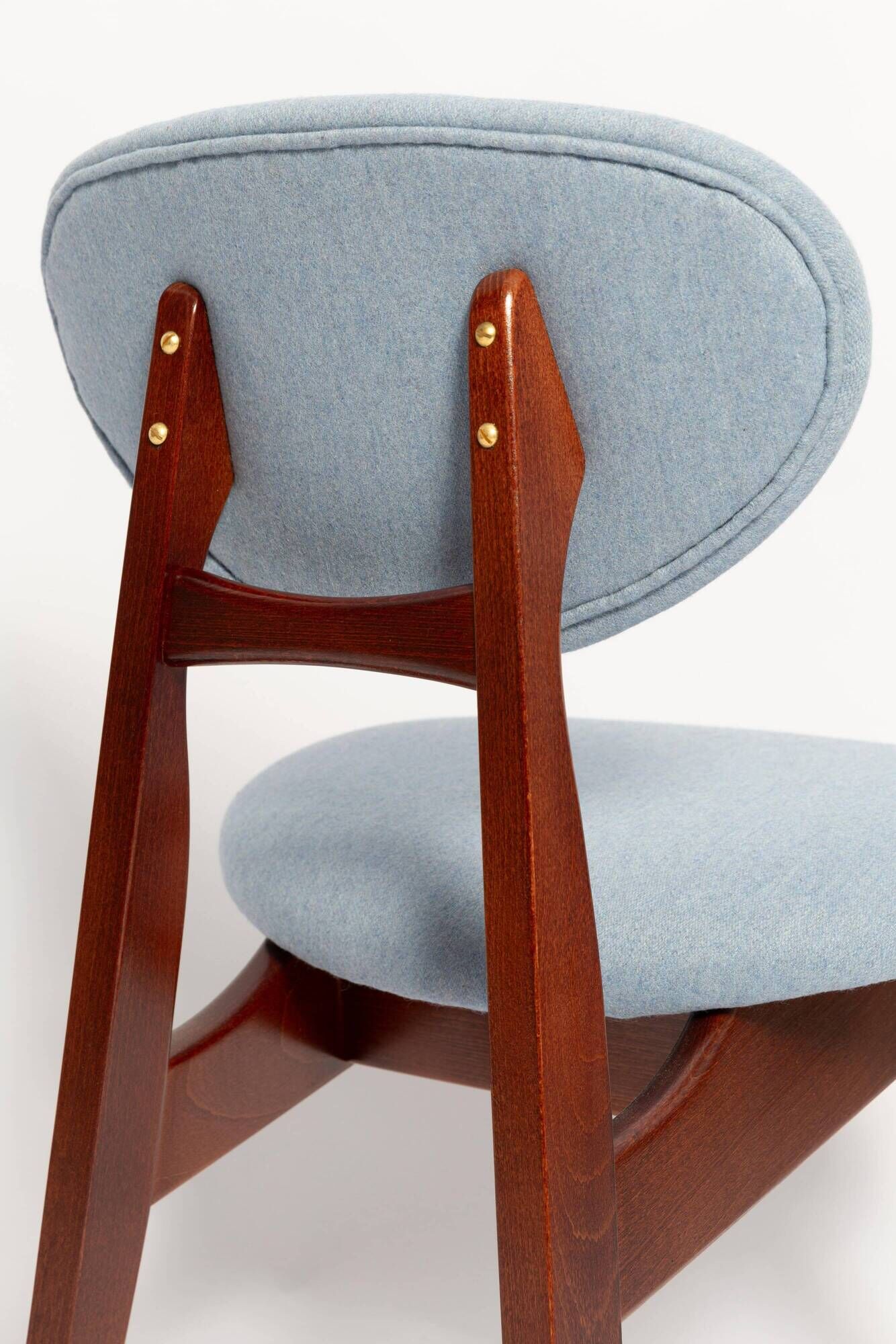 Blue Mushroom Chair Mid-Century, Type 200/128, by J. Kedziorek, Europe, 1960s