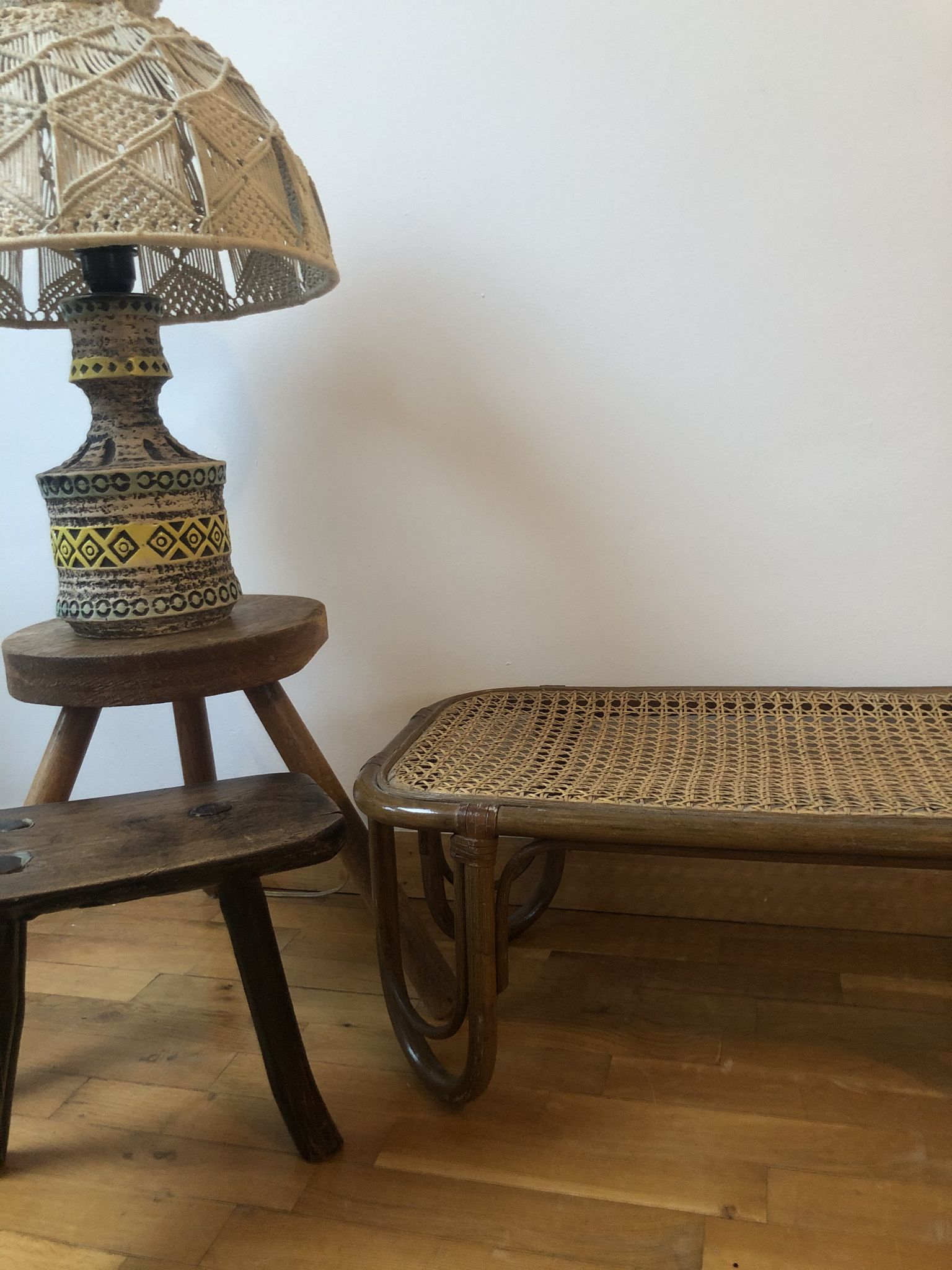 Rattan table