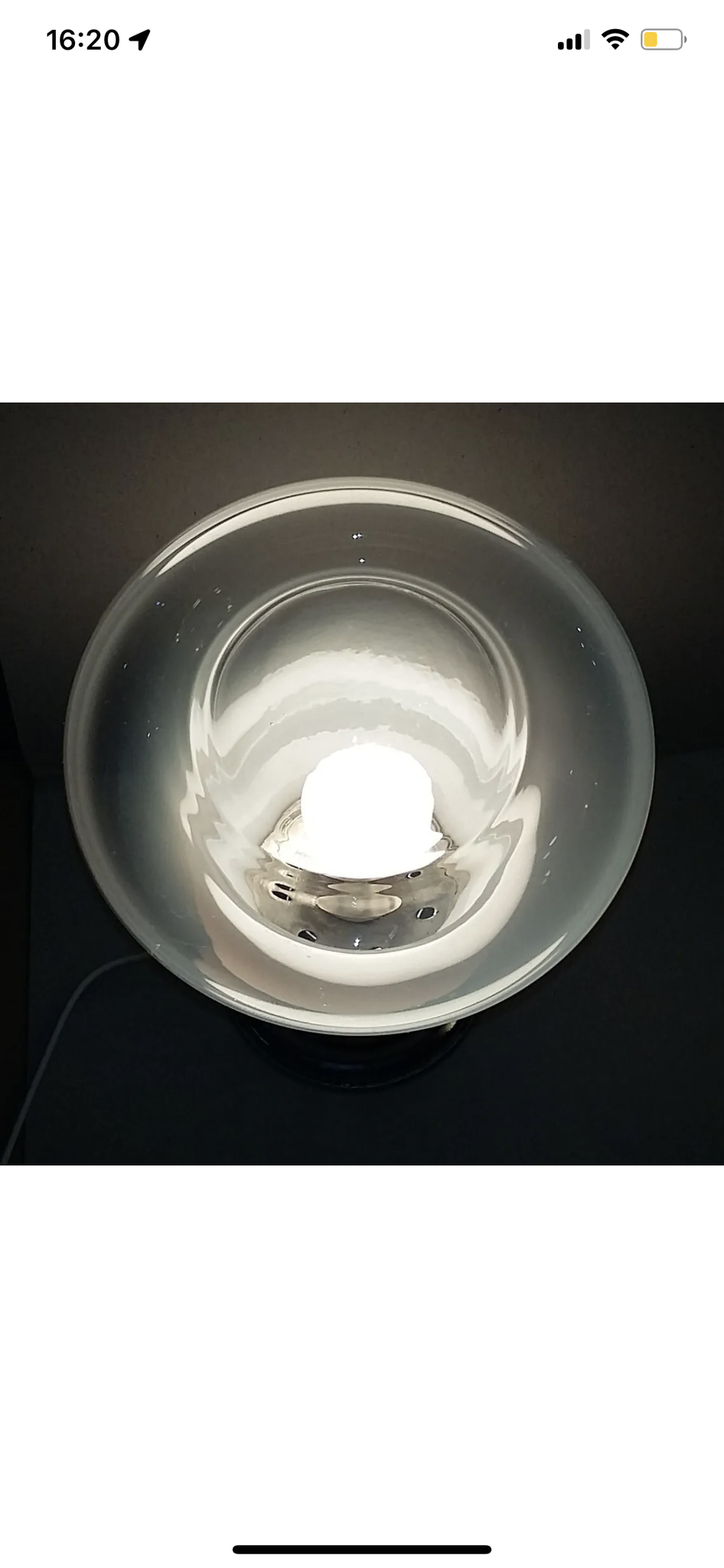 Italian vintage lamp in Murano glass 1970