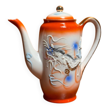Tokai China Nagoya Japan Teapot/Coffee pot ceramic dragon relief