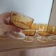 Amber Luminarc glasses/cups
