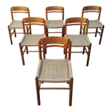 6 rope seated chairs