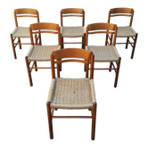 6 rope seated chairs