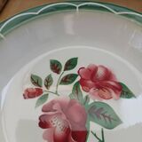 Plat rond Digoin et Sarreguemines modèle "Mireille "