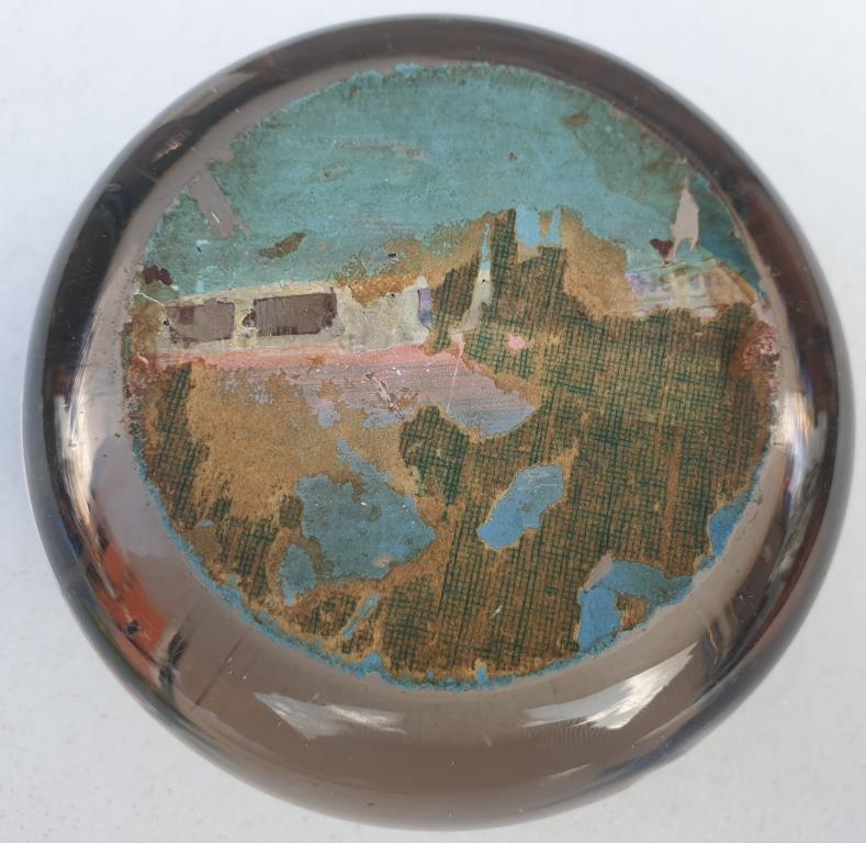 Crystal paperweight Saint-Malo vintage 1900