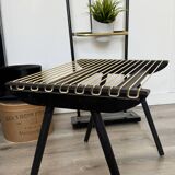 Vintage black Georges Tigien stool