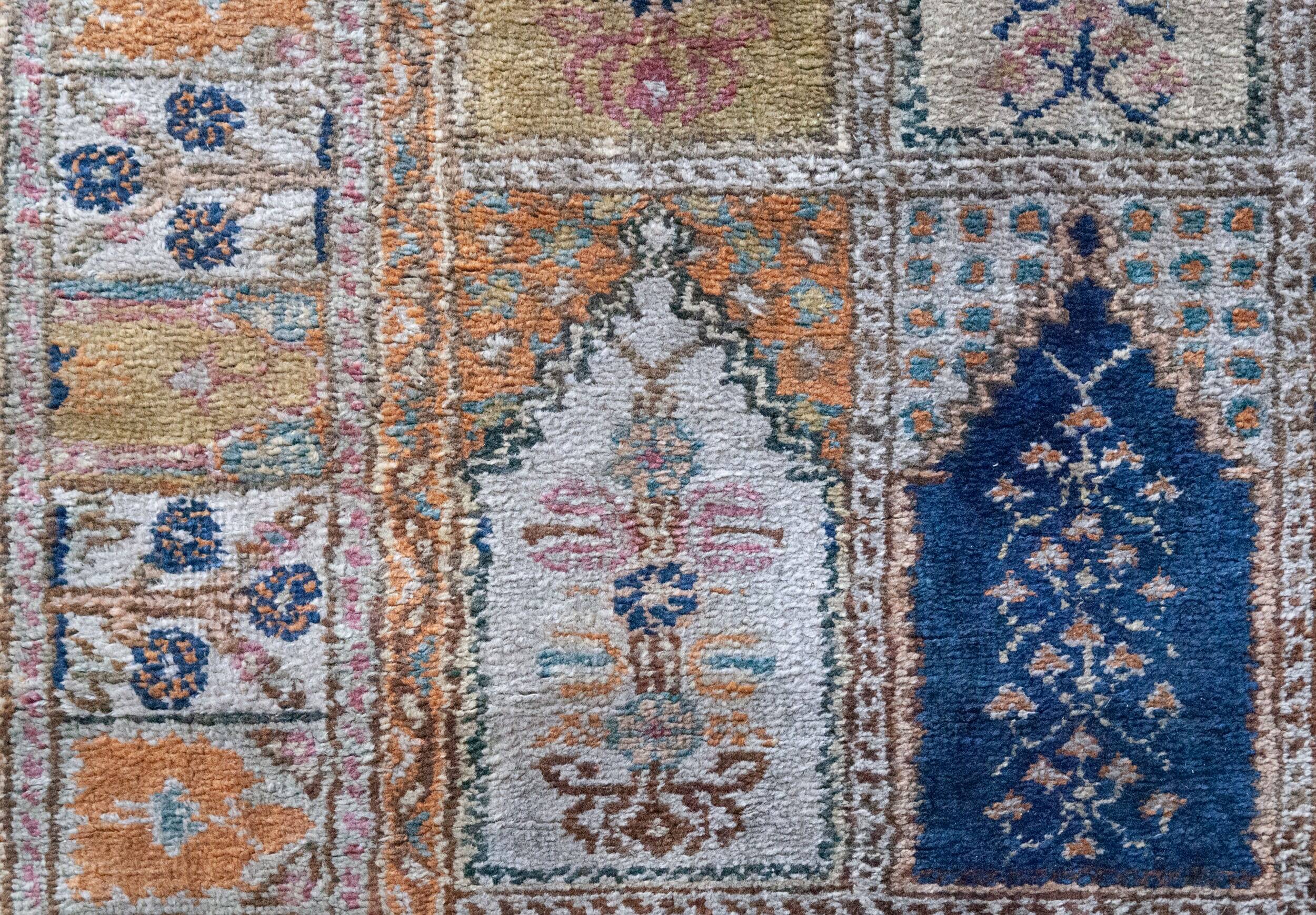 Vintage - Kashmir Hand Knotted Silk Rug