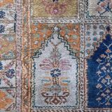 Vintage - Tapis en soie noué à la main du Cachemire