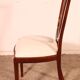 set of 10 mahogany chairs with inlays - 19th century