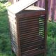 Wooden printer's cabinet with drawer lockers