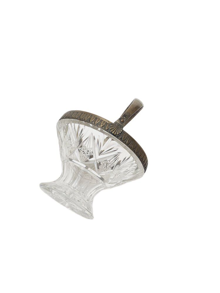 Art Deco crystal fruit basket, Poland, 1930s