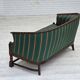 1950s, Danish 2-seater sofa, green furniture wool, oak wood.