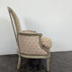 Louis XVI period bergère armchair with re-engraving