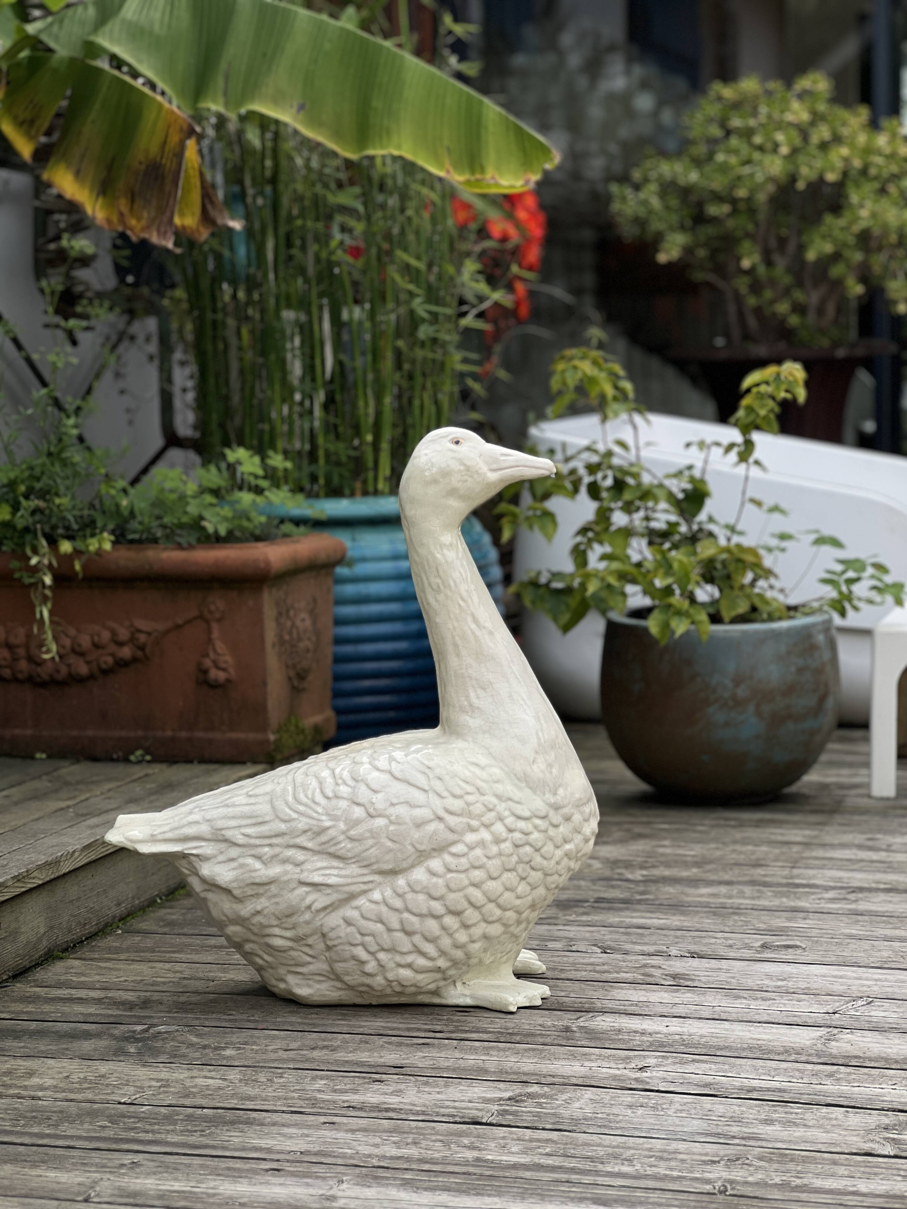 Ceramic goose