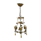 Golden flowering chandelier