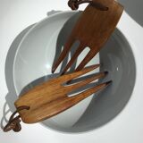 Cutlery exotic wood salad