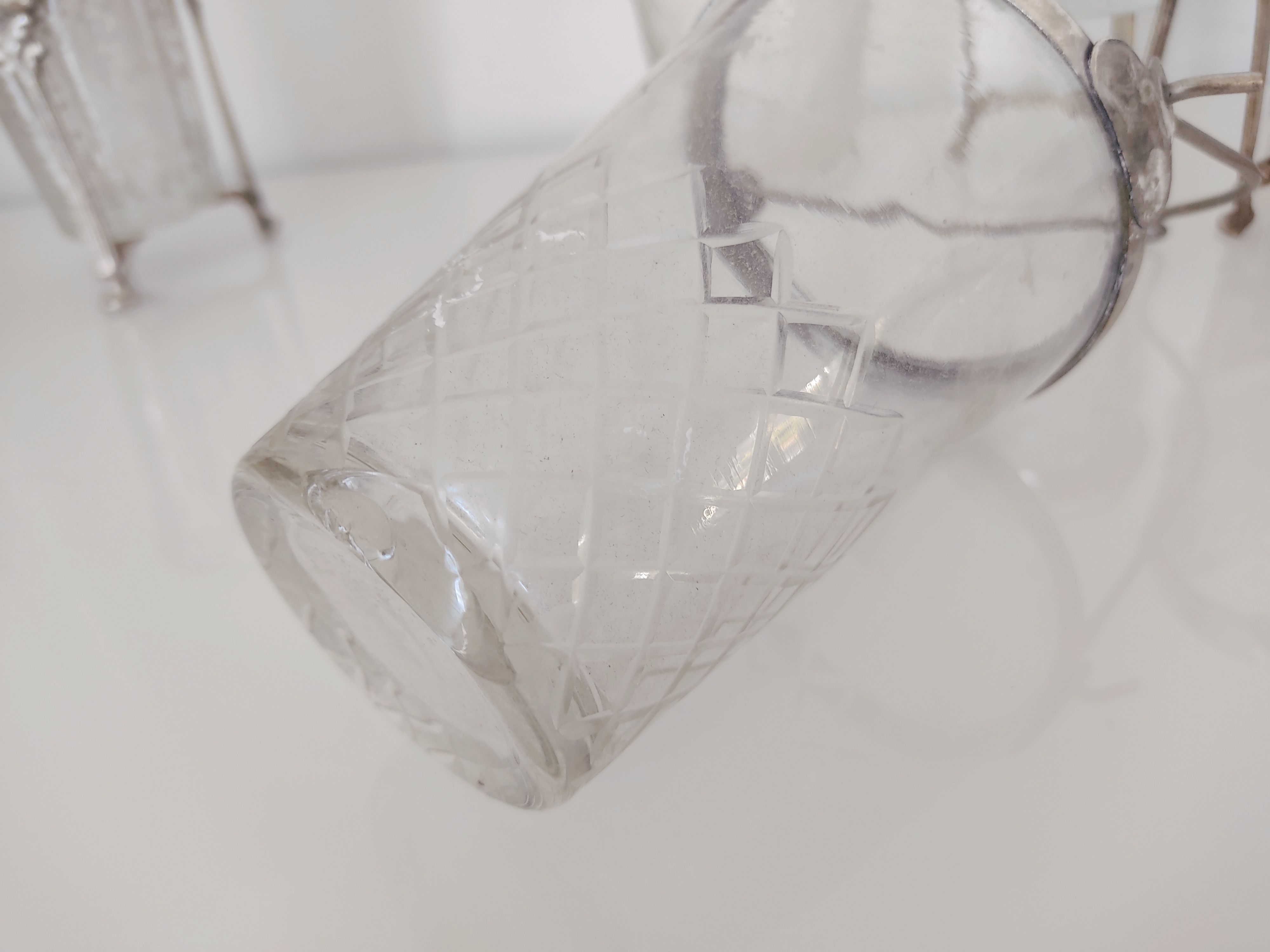 Ensemble de 8 photophores verre et métal